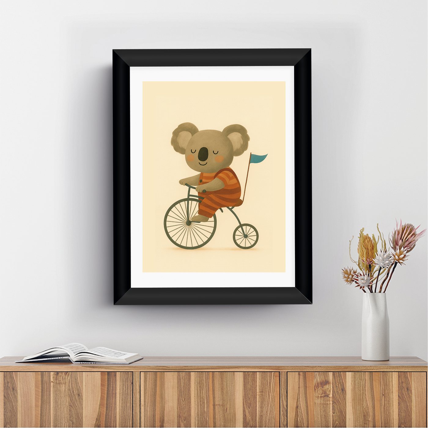 Cuadro Koala en Bicicleta