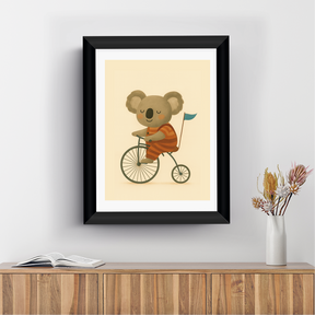 Cuadro Koala en Bicicleta