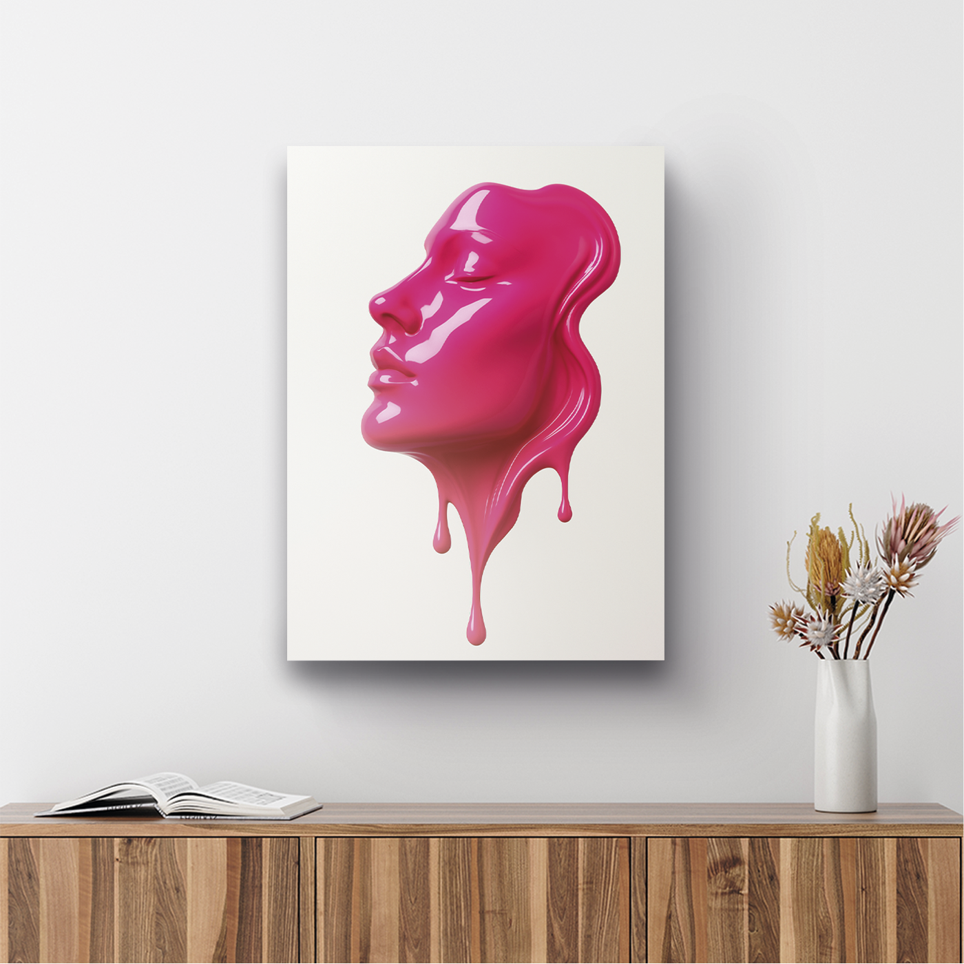 Rostro líquido rosa