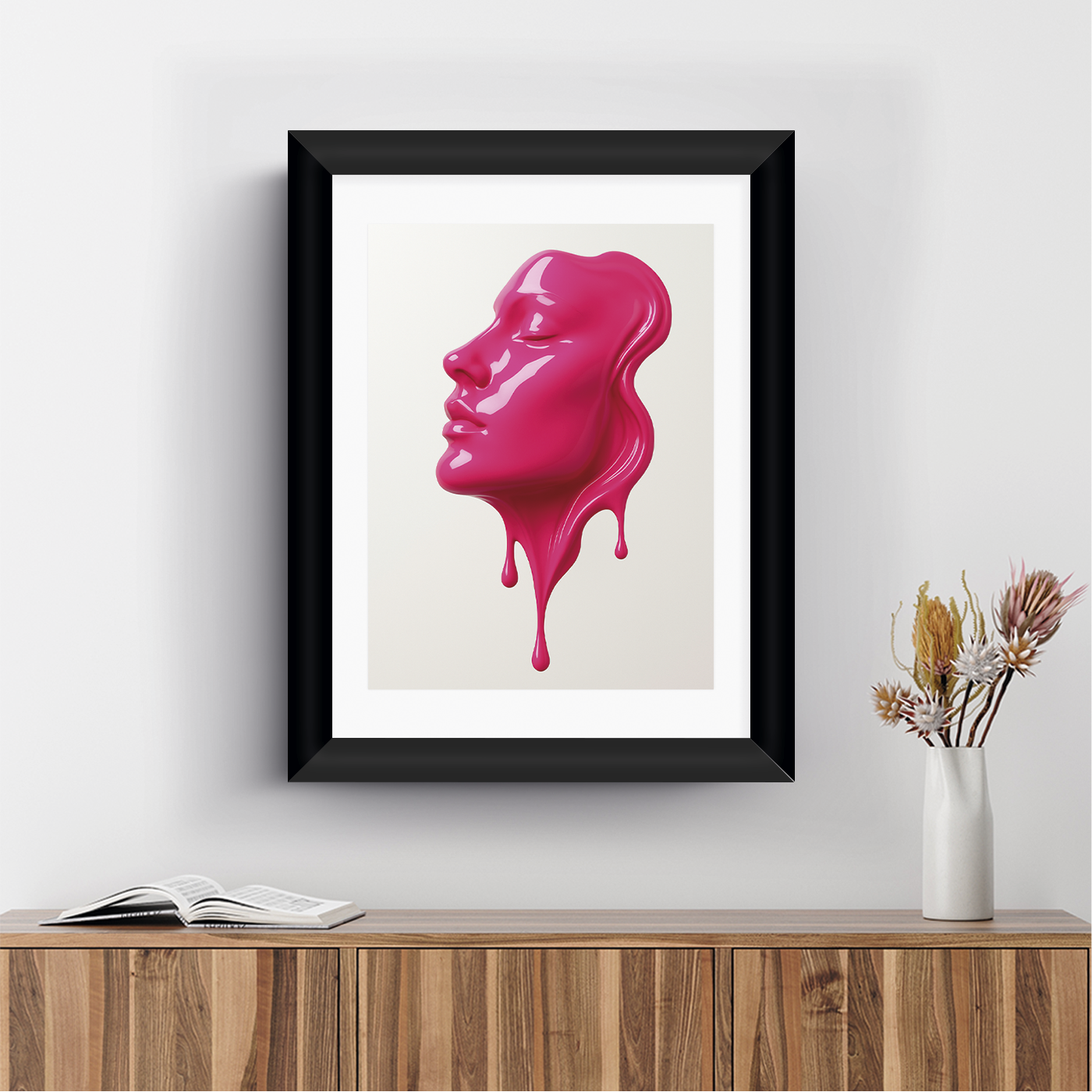 Rostro líquido rosa