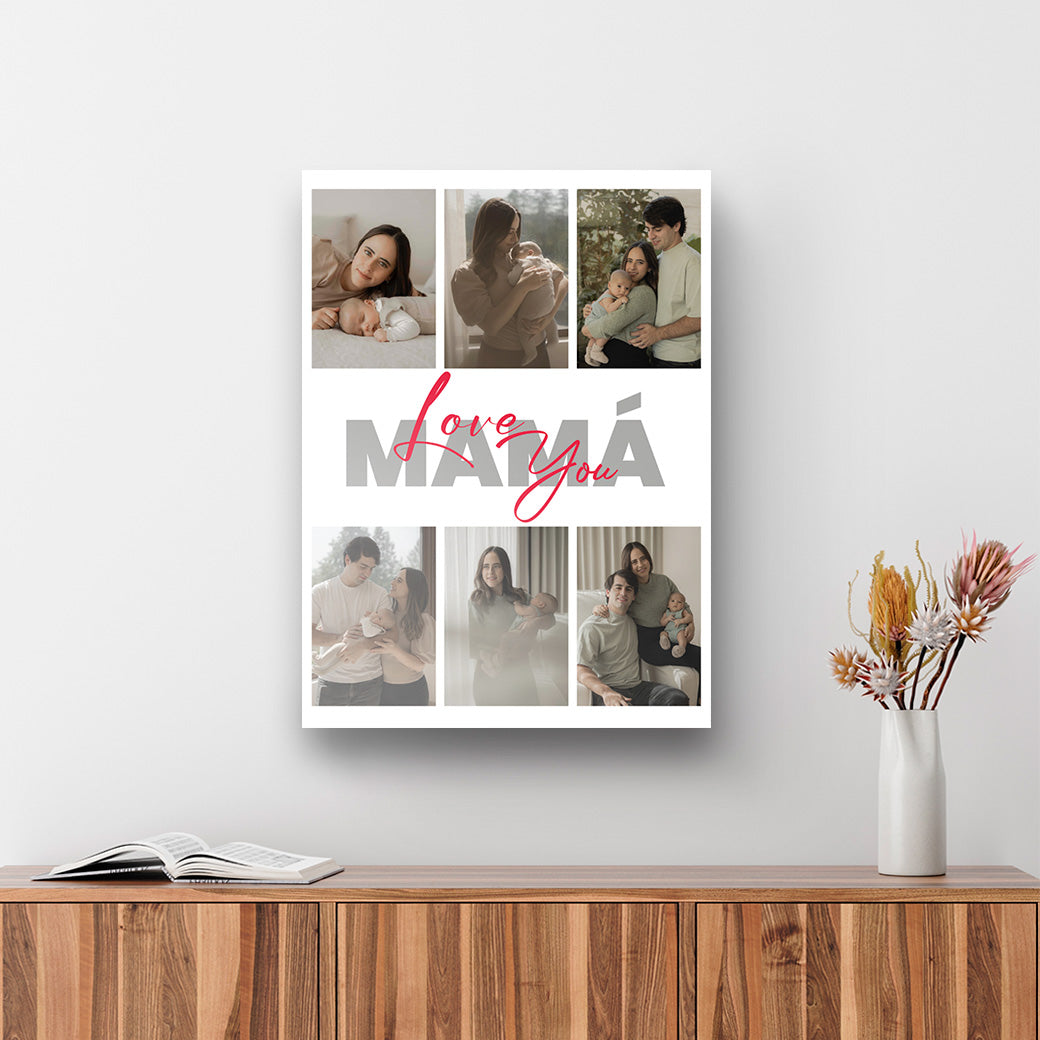 Cuadro decorativo Love you Mamá