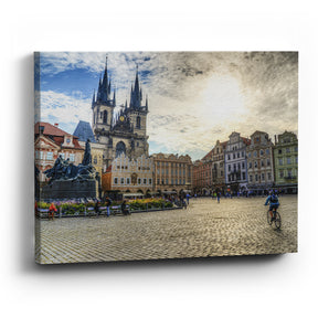 Cuadro de Plaza en Praga