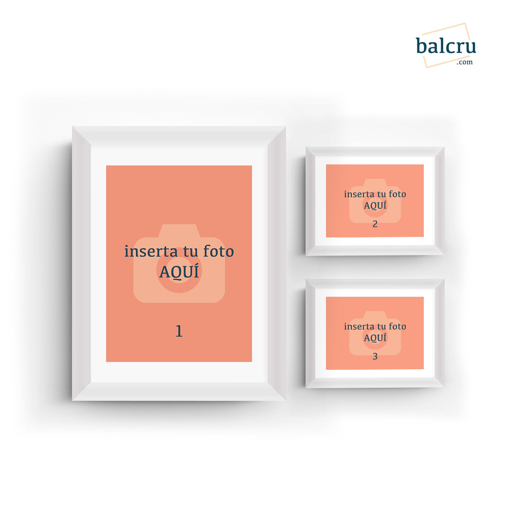 Collage de Cuadros Enmarcados 4 - balcru #color marco_blanco