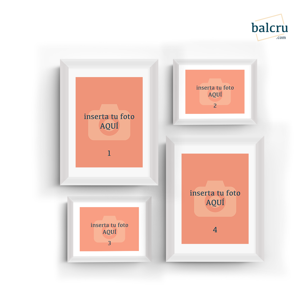Collage de Cuadros Enmarcados 5 - balcru #color marco_blanco