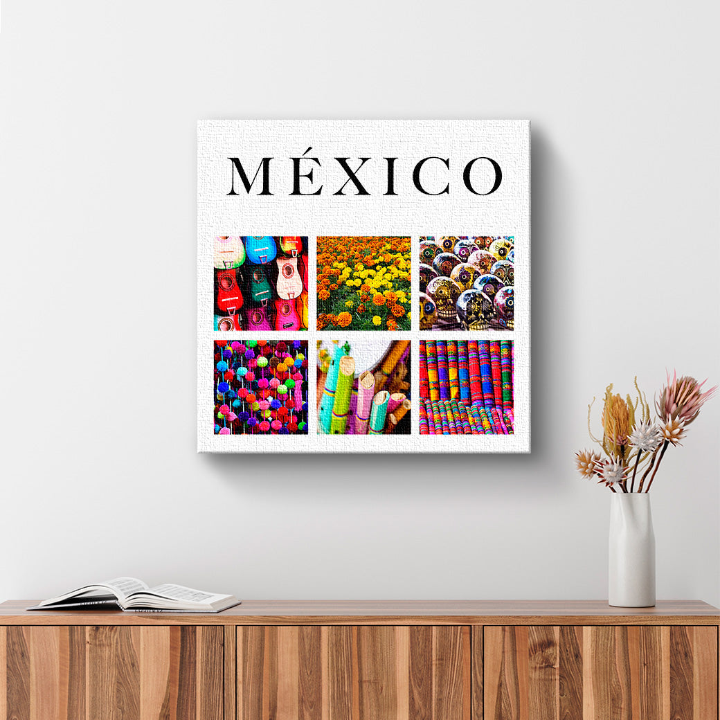 Cuadro con Colores de México