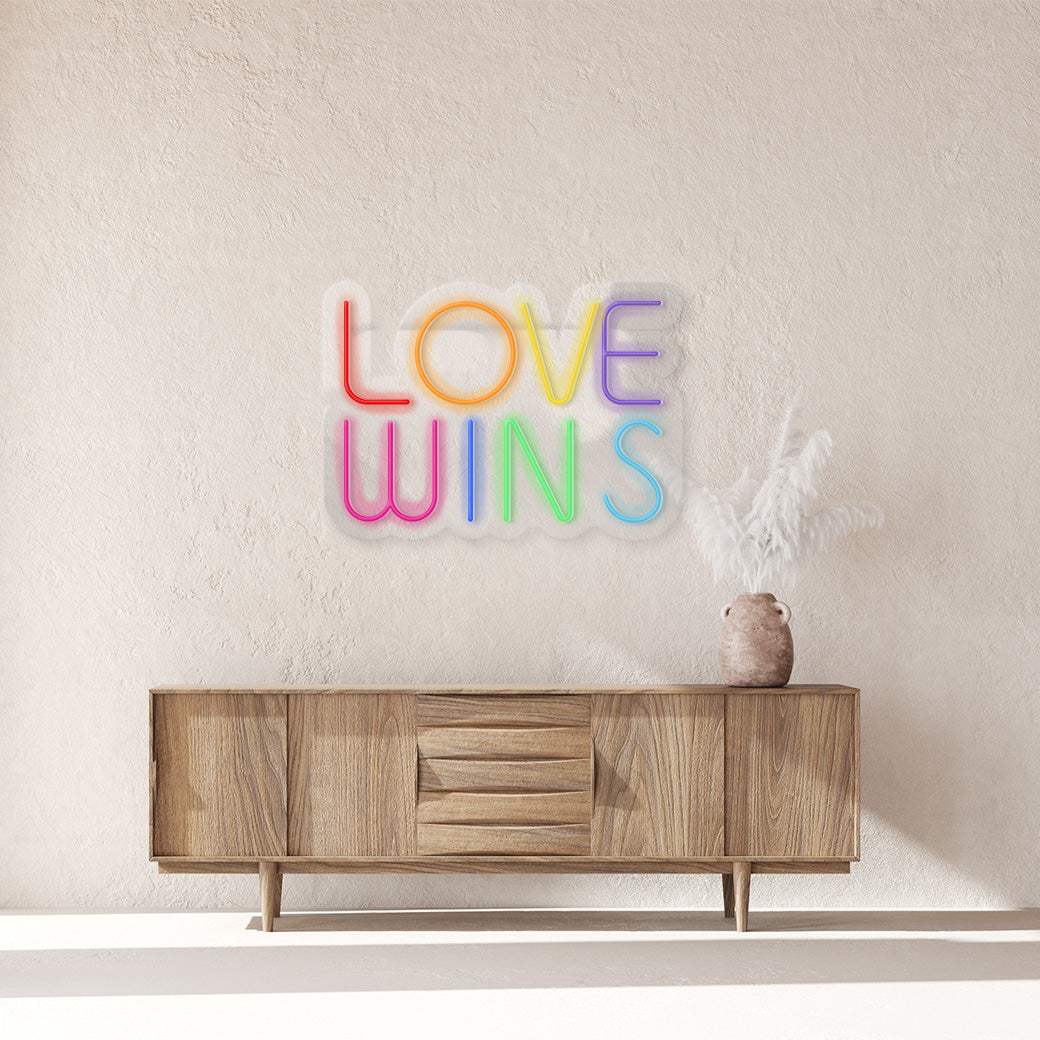 Love wins Neón