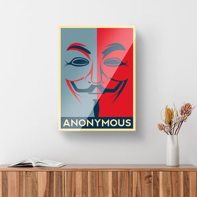 Cuadro de Anonymous Hacker