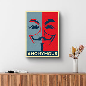 Cuadro de Anonymous Hacker