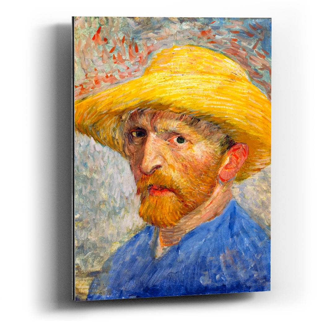 Autorretrato Van Gogh con Sombrero de Paja