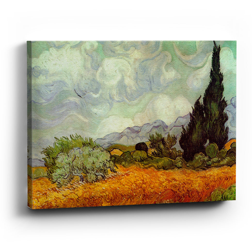 Cuadro canvas Campo de trigo con cipreses Vincent Van Gogh - balcru #Tipo_Canvas