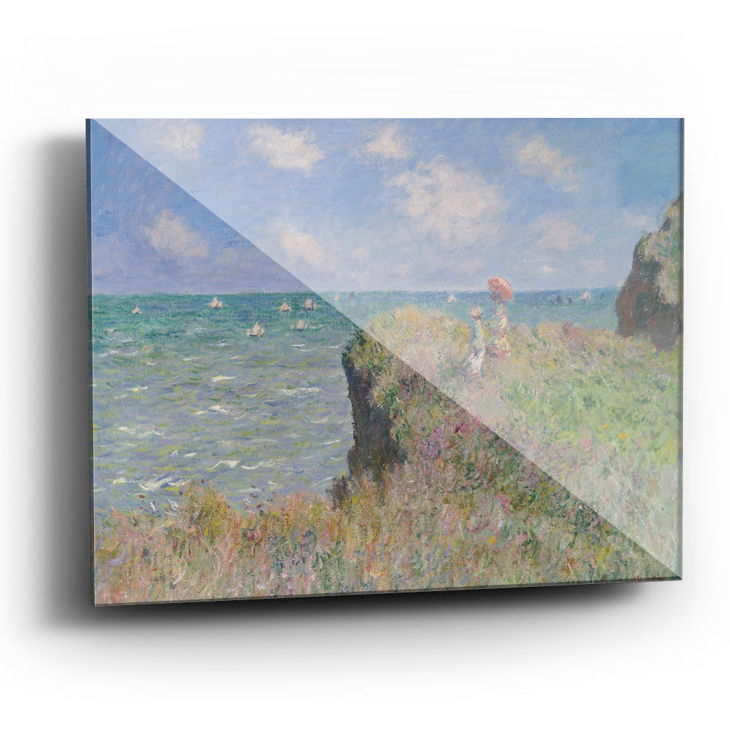 Cuadro acrílico Paseo por el acantilado en Pourville Claude Monet - balcru #Tipo_Acrílico