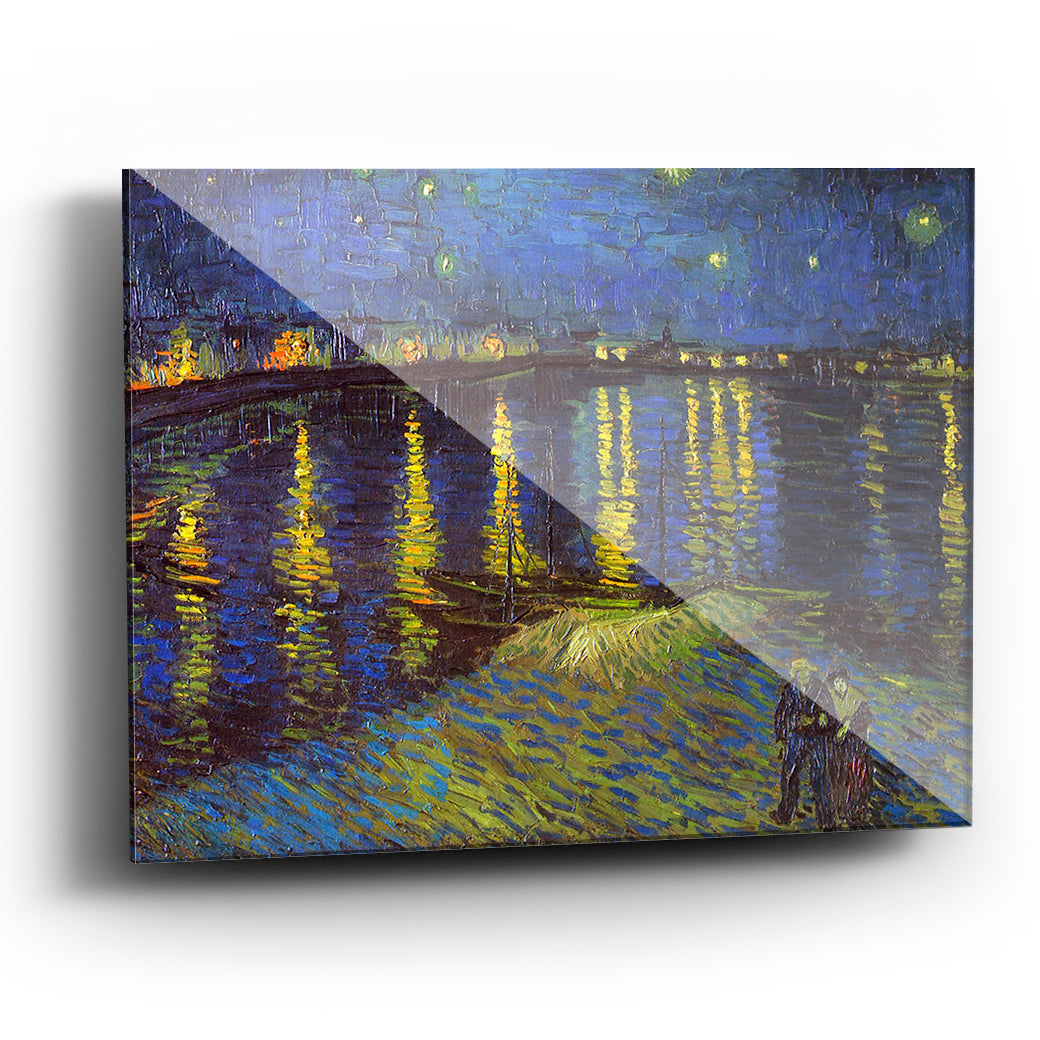 Cuadro acrílico Noche estrellada sobre el Ródano Vincent Van Gogh - balcru #Tipo_Acrílico