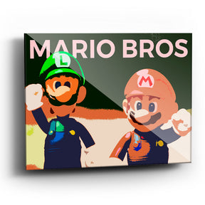 Cuadro de Luigi y Mario