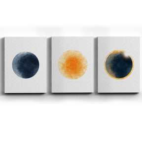 Collage de Cuadros del Eclipse Solar