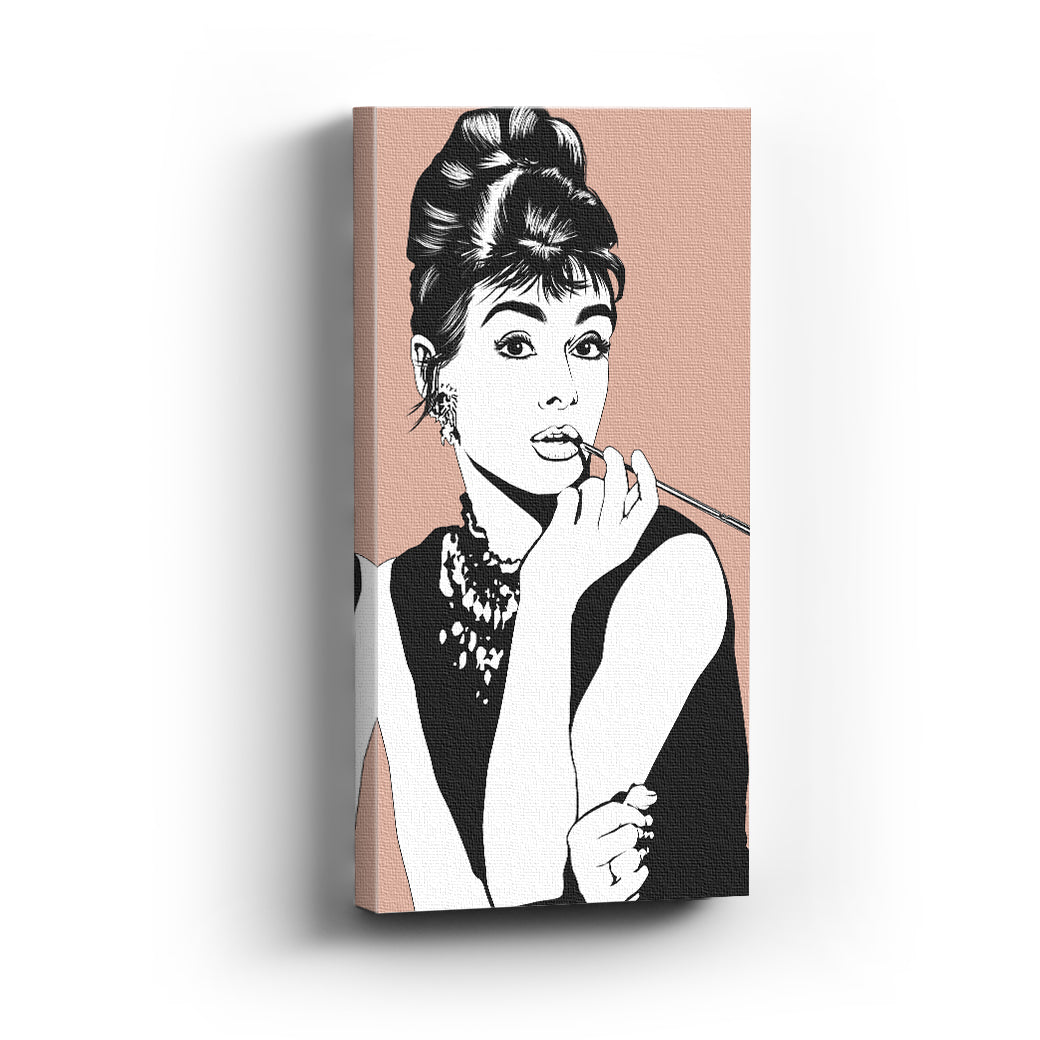 Cuadro canvas Audrey Hepburn Illustration - balcru #Tipo_Canvas