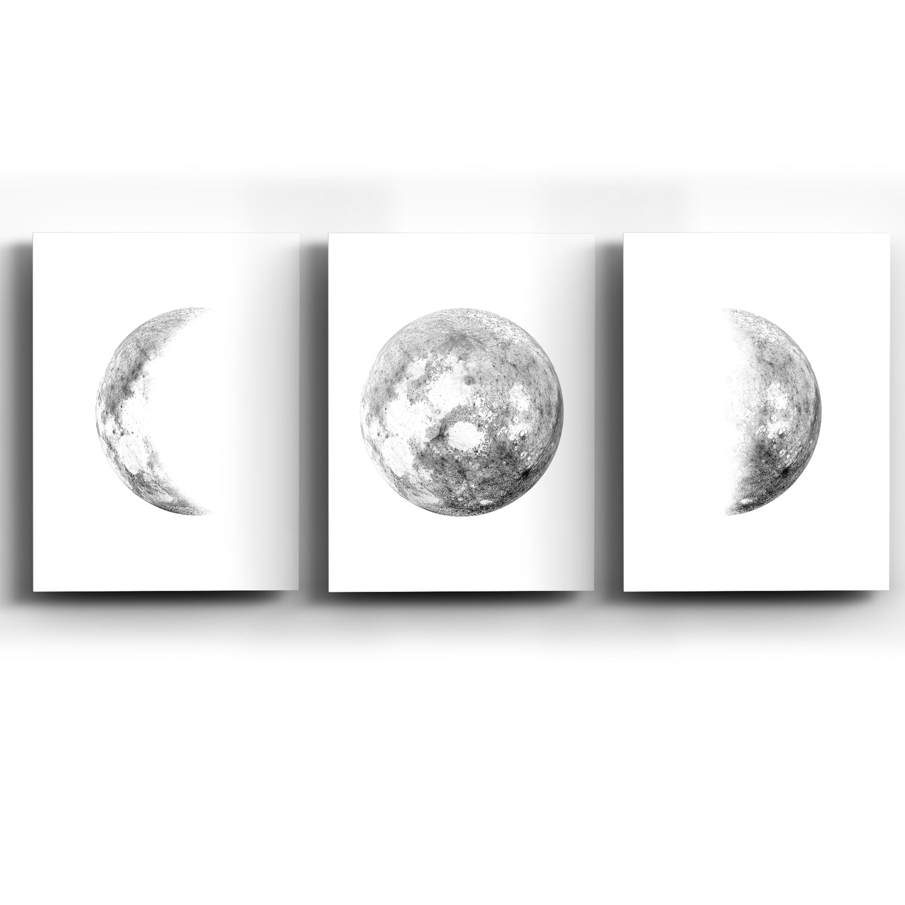 Collage de Cuadros con Grabados Lunares