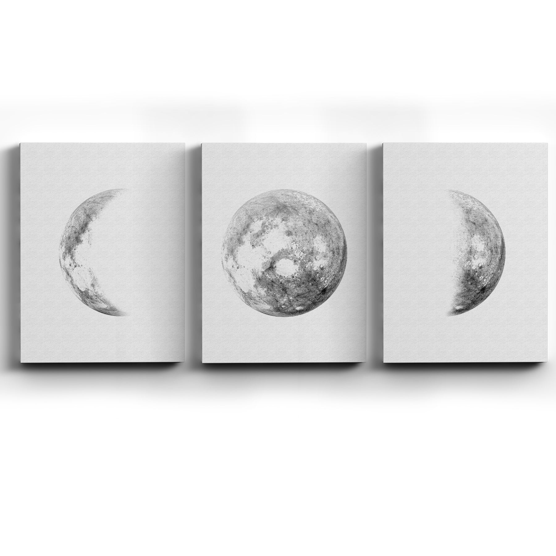 Collage de Cuadros con Grabados Lunares